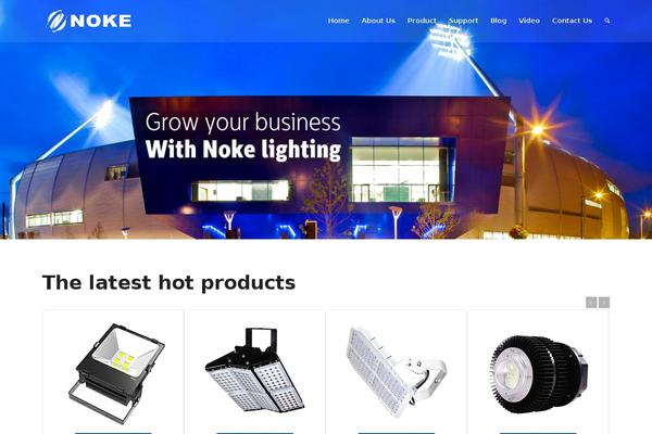 Nocti theme site design template sample