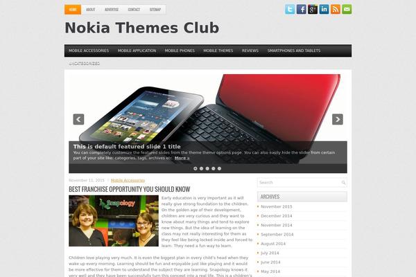 nokiathemesclub.com site used Mobitech