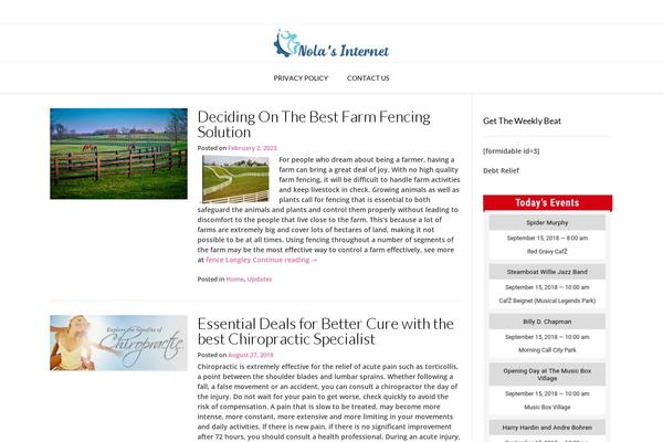 Vogue theme site design template sample