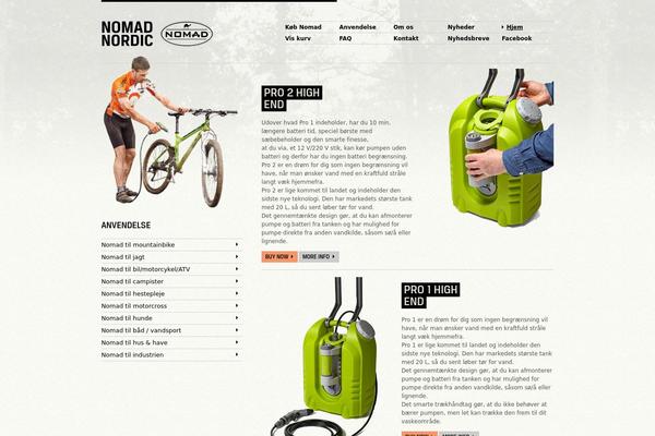 Nomad theme site design template sample