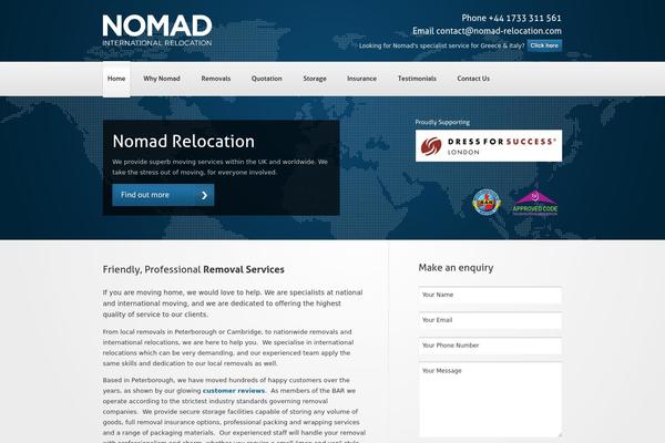 Nomad theme site design template sample