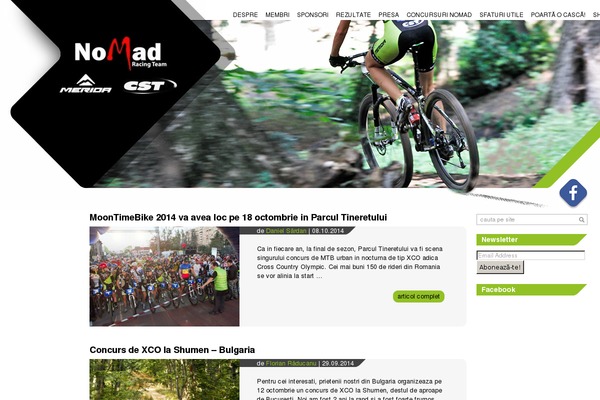 Nomad theme site design template sample