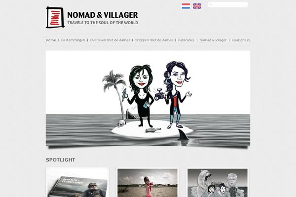 Reportage theme site design template sample