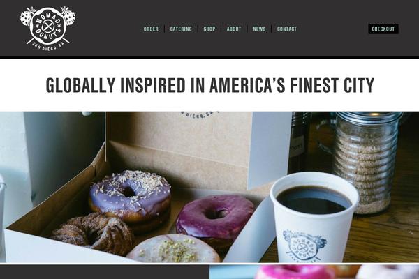 Nomad theme site design template sample