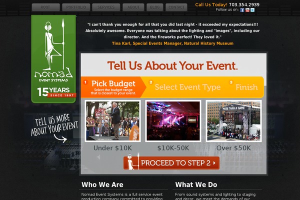 Nomad theme site design template sample