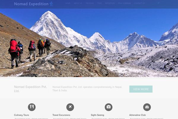 Nomad theme site design template sample