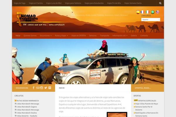 Nomad theme site design template sample
