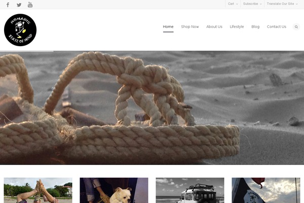 Nomadic Child Theme theme site design template sample