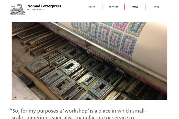 Nomad theme site design template sample