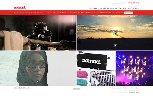 Nomad theme site design template sample