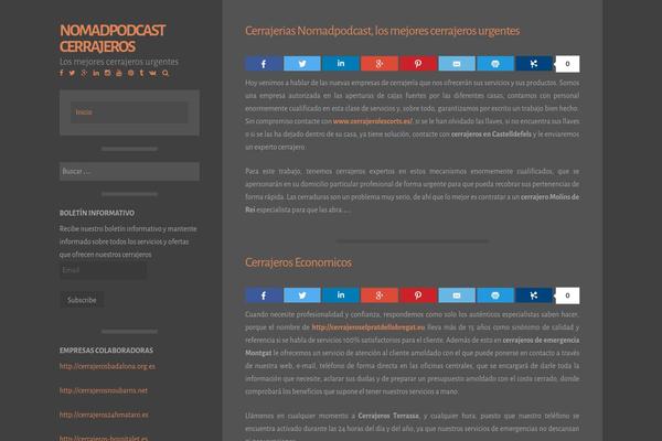 nomadpodcast.com site used Storto