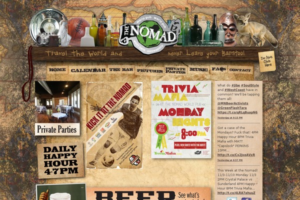Nomad theme site design template sample