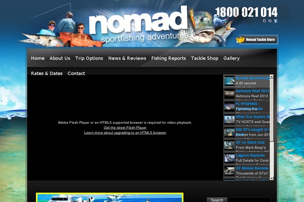 Nomad theme site design template sample