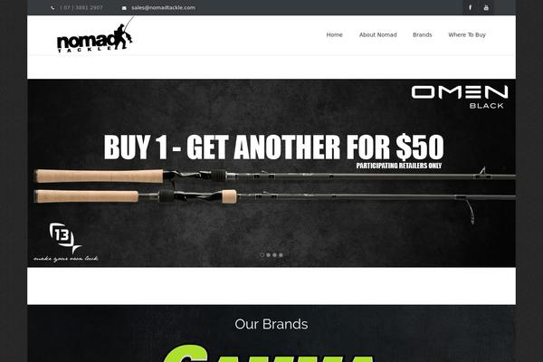 nomadtackle.com site used Envor