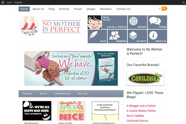 OneCommunity theme site design template sample