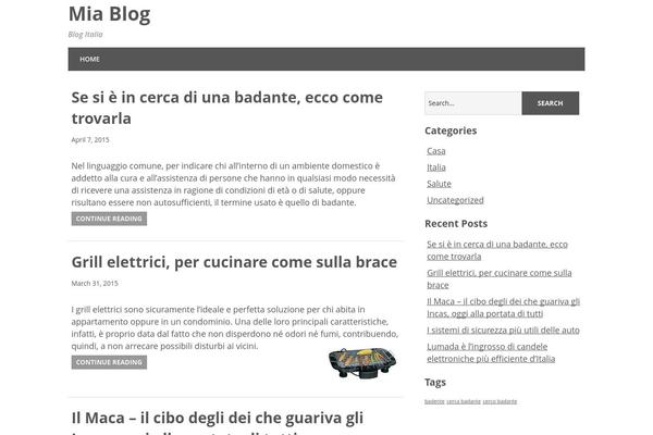 Minimize theme site design template sample