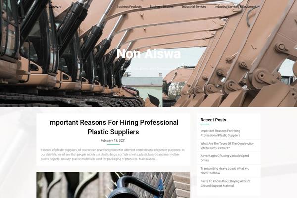 One Pageily theme site design template sample