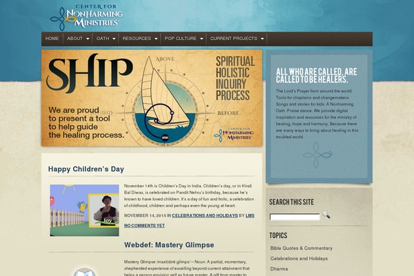 Light of Peace theme site design template sample