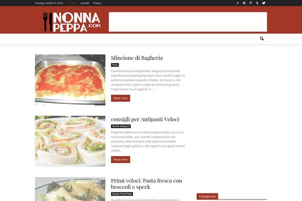 Newspaper theme site design template sample