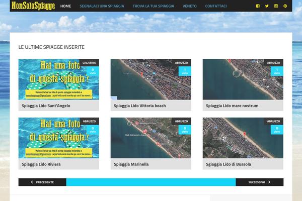 Blog theme site design template sample