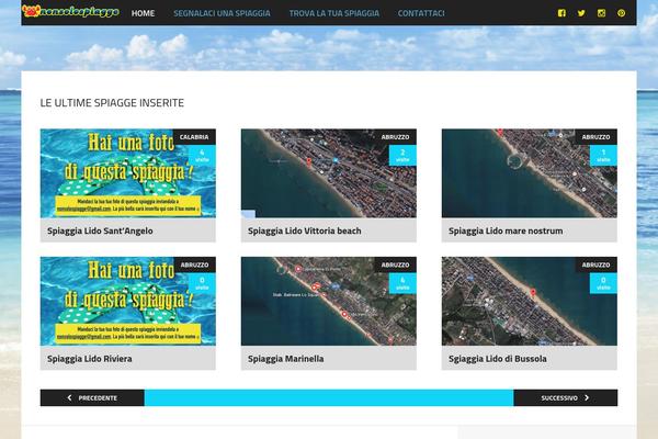 Blog theme site design template sample