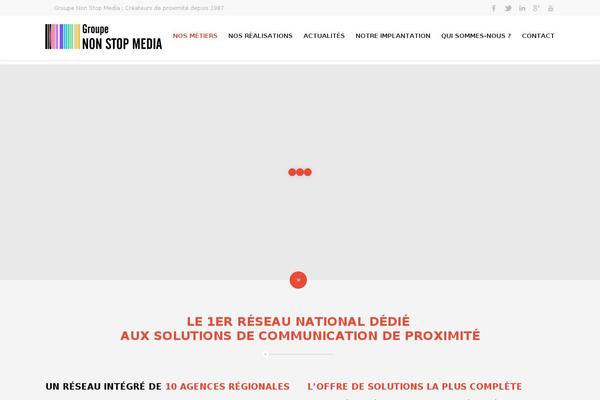 Opus theme site design template sample