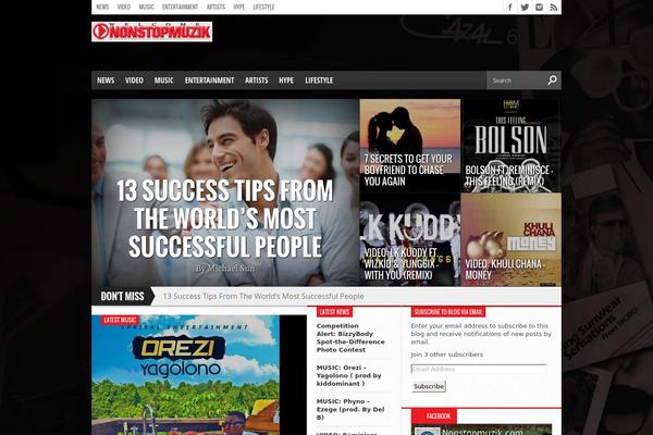 Hot Topix theme site design template sample