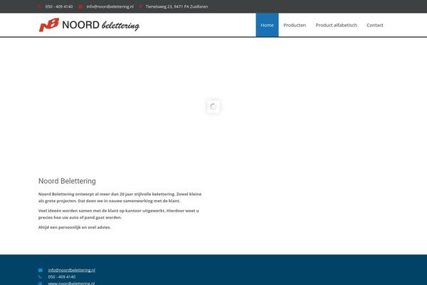 noordbelettering.nl site used Adama