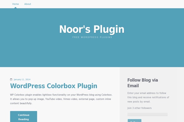 noorsplugin.com site used Customgeneratepress
