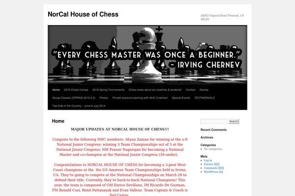 Twenty Ten theme site design template sample