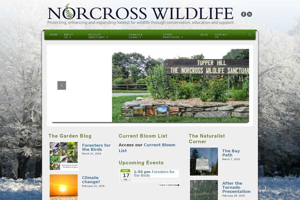 norcrosswildlife.org site used Blossom Spa