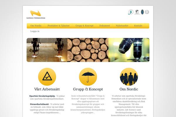 Nordic theme site design template sample