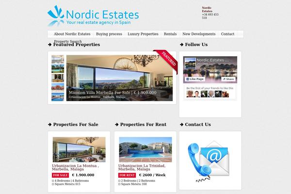 Residence theme site design template sample