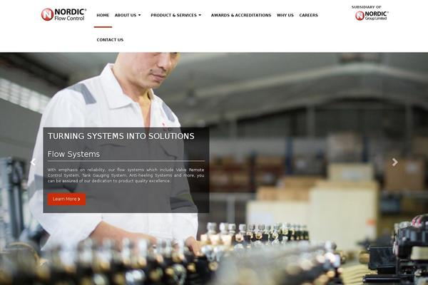 Nordic theme site design template sample
