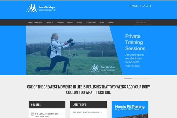 Fitness-wp theme site design template sample