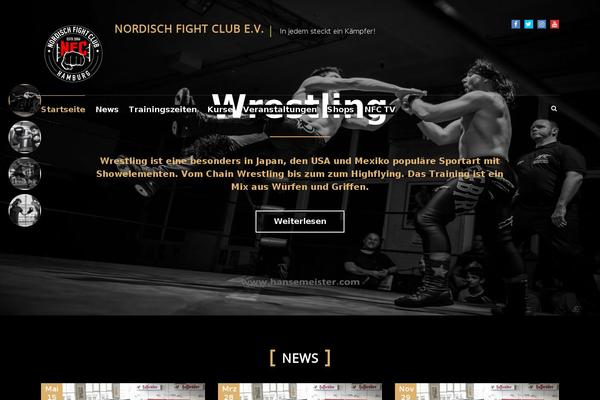 FitClub theme site design template sample