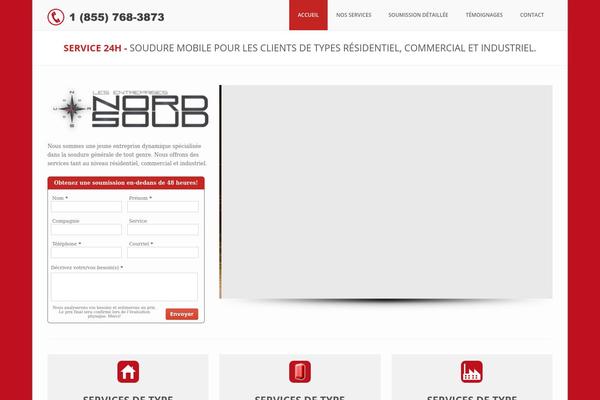 BUILDER theme site design template sample