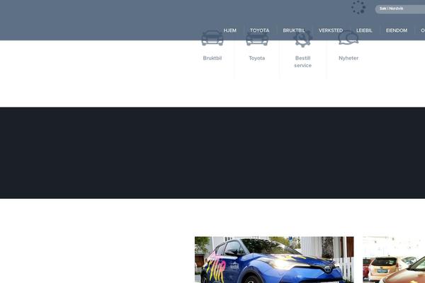 Toyota theme site design template sample