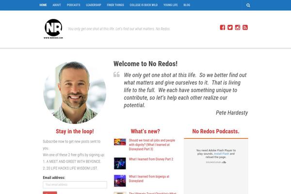 Anew theme site design template sample