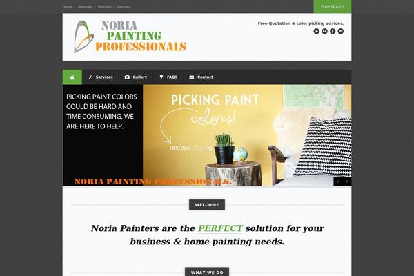 Office theme site design template sample