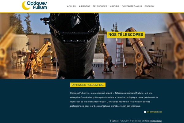normandfullumtelescope.com site used Optiquesfullum