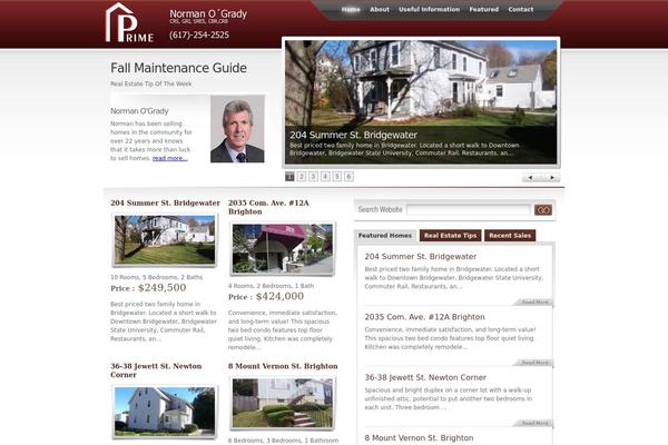 RealEstate theme site design template sample