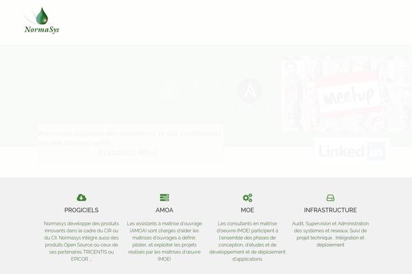 Flatter theme site design template sample