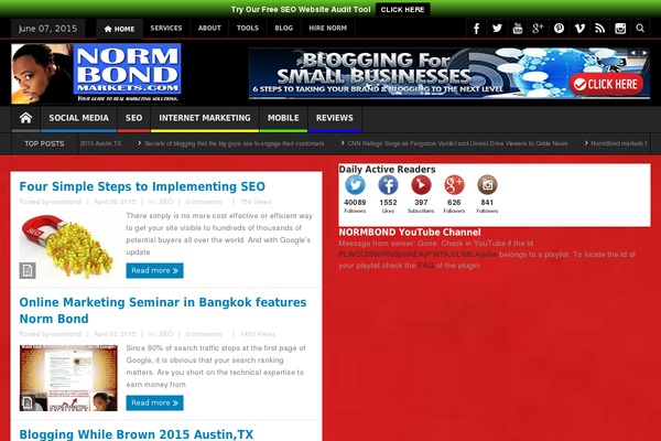Site using Postgopher plugin