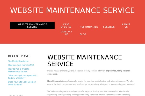 Flat theme site design template sample