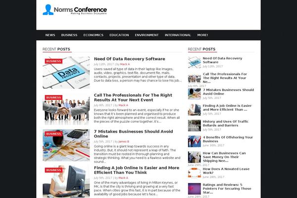 Today theme site design template sample