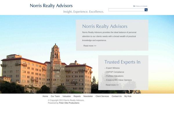 Norris theme site design template sample