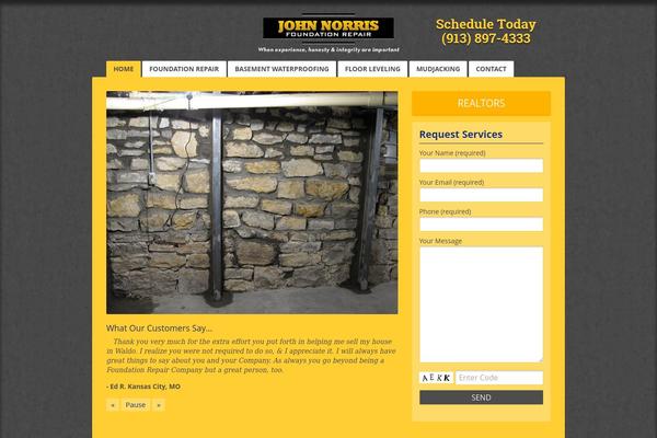 Norris theme site design template sample