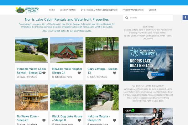 norrislakevillas.com site used Wprentals