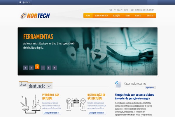 Nortech theme site design template sample